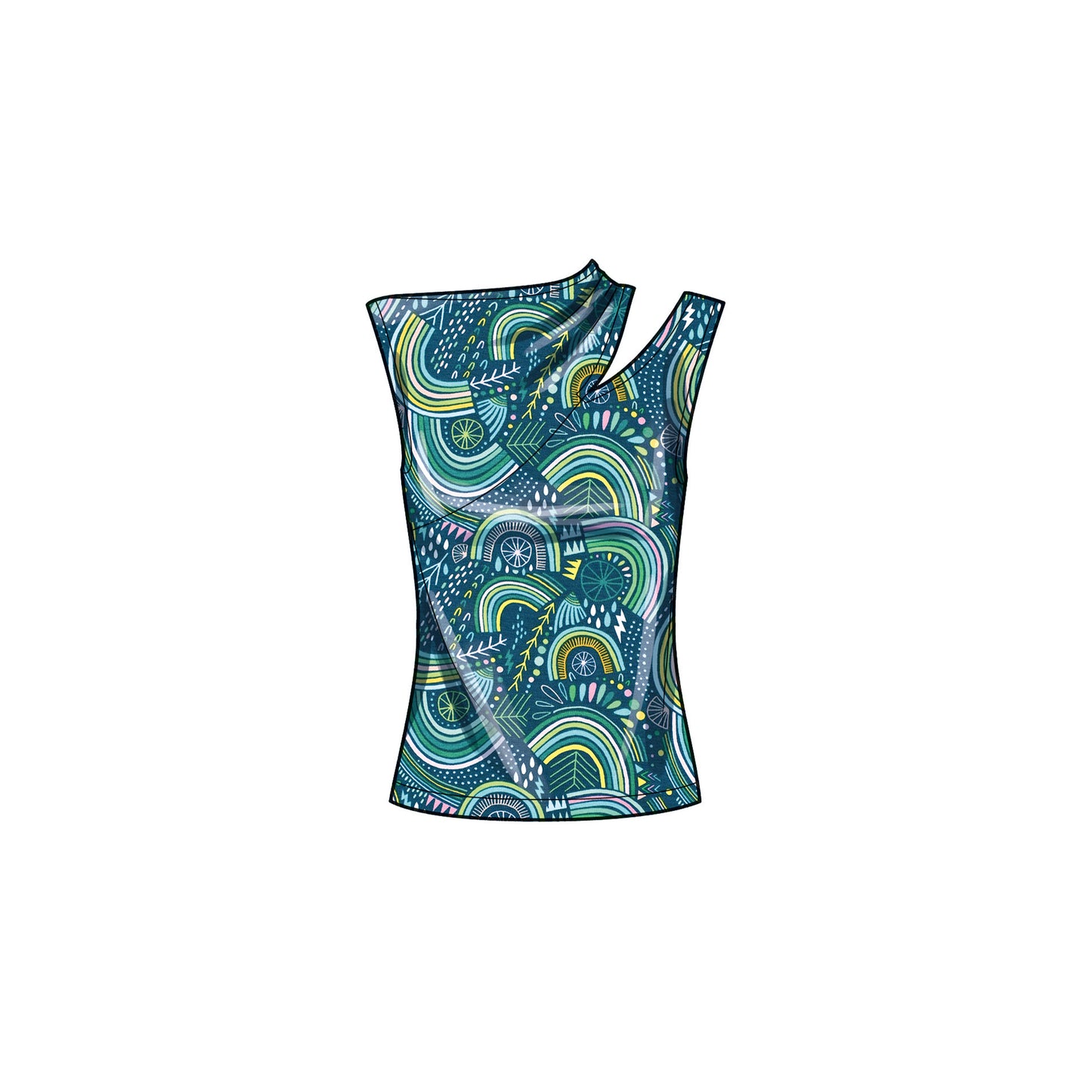 Simplicity Pattern S9680 Plus Size Top/Vest