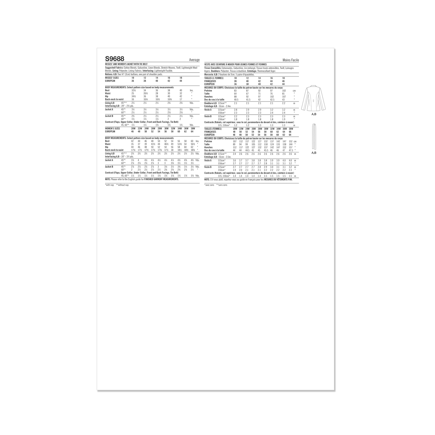 Simplicity Pattern S9688 Misses Plus Size Sportswear