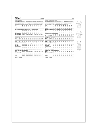 Simplicity Pattern S9702 Misses Dress