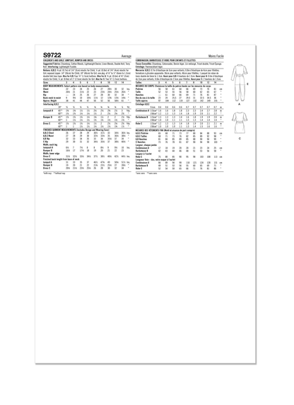 Simplicity Pattern S9722 Child/Girl Sportswear