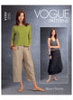 Vogue Pattern V1731 Misses' Deep-Pocket Skirt and Pants