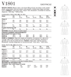 Vogue Pattern V1801  Misses' Dresses