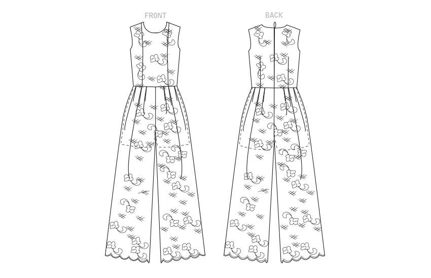 Vogue Pattern V1806  Misses' & Misses' Petite Jumpsuit
