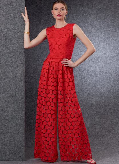 Vogue Pattern V1806  Misses' & Misses' Petite Jumpsuit