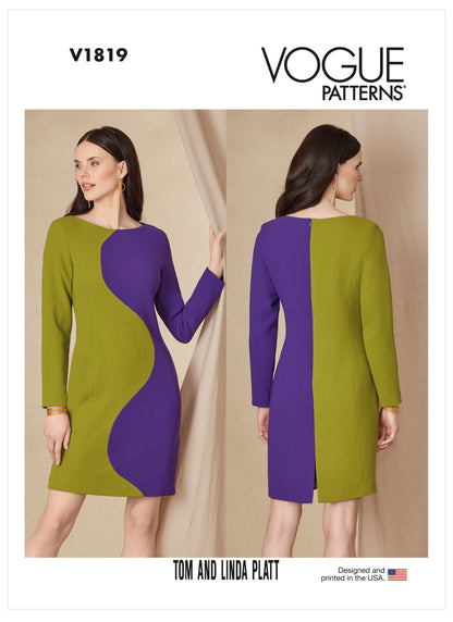 Vogue Pattern V1819  Misses' Dress