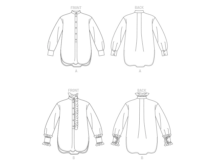 Vogue Pattern V1823  Misses' and Misses' Petite Shirt