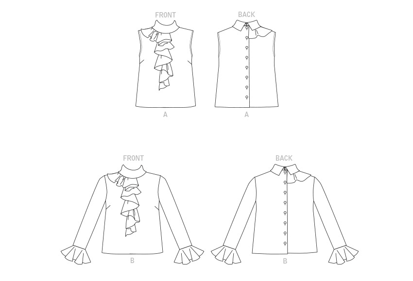 Vogue Pattern V1824  Misses' and Misses' Petite Top