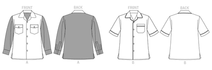 Vogue Pattern V1827  Unisex Shirts