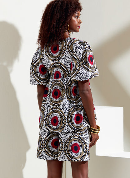 Vogue V1871 Misses Top Short Skirt