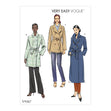 Vogue Pattern V9367 Misses' Coat and Belt