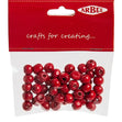 Arbee Wood Beads, Round 8mm Red- 50pc
