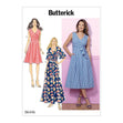 Butterick Pattern B6446 Misses' Pleated Wrap Dresses with Sash