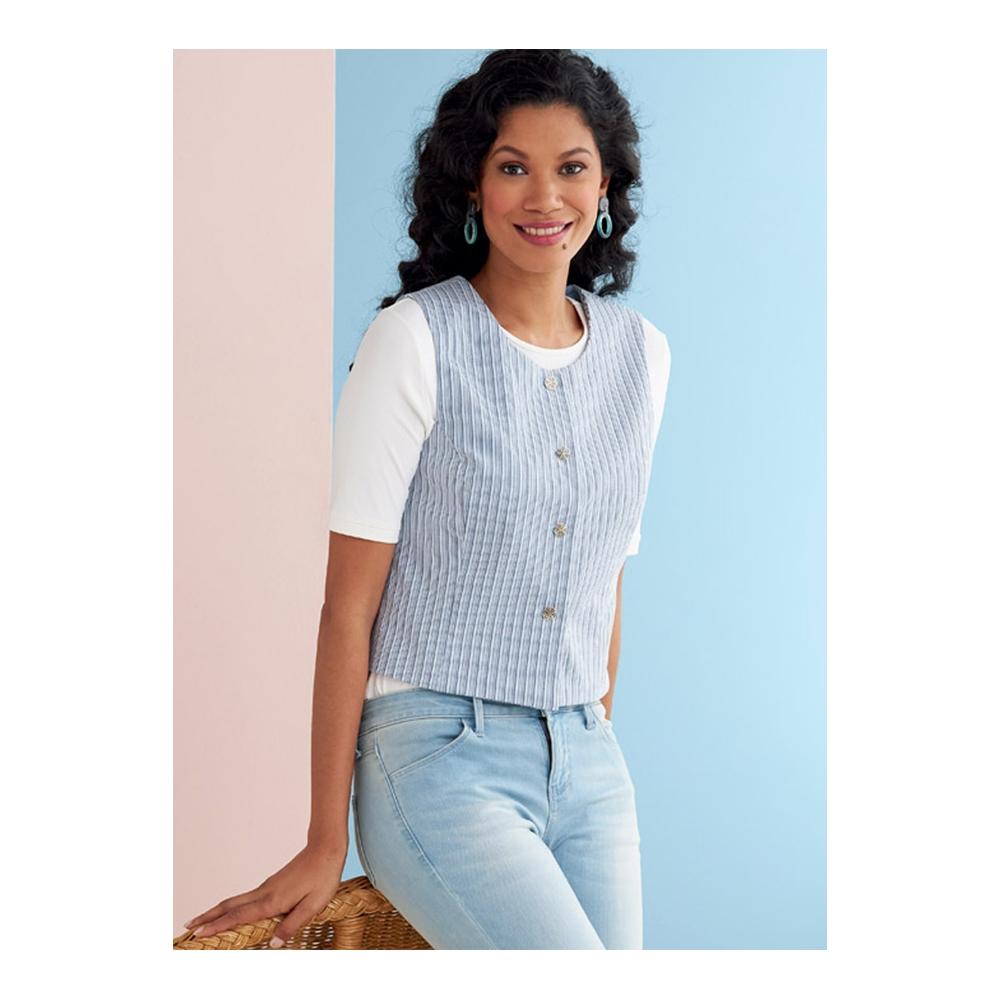 Butterick Pattern B6745 Misses' Vests in Five Styles