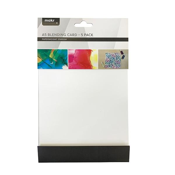 Makr Cardstock A5 Specialty Pack, Blending Card- 5pk