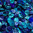 Arbee Sequins, Blue Mix- 6-8mm