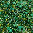 Arbee Seed Beads, Green- 50g