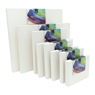Stretched Canvas Multipack of 12 Round Oval Triangle Hexagonal