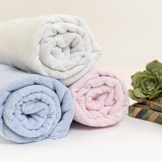 Terry Towelling Fabric, Pink- Width 150cm