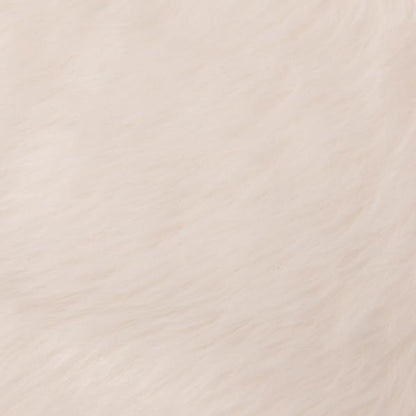 Faux Fur Fabric, White- Width 75cm