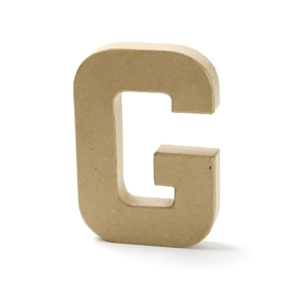 Paper Mache Letter, G - 8 inch