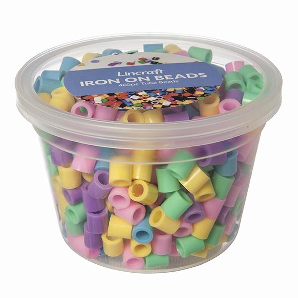 Iron On Beads, Large Pastel Mix- 460pc Tub