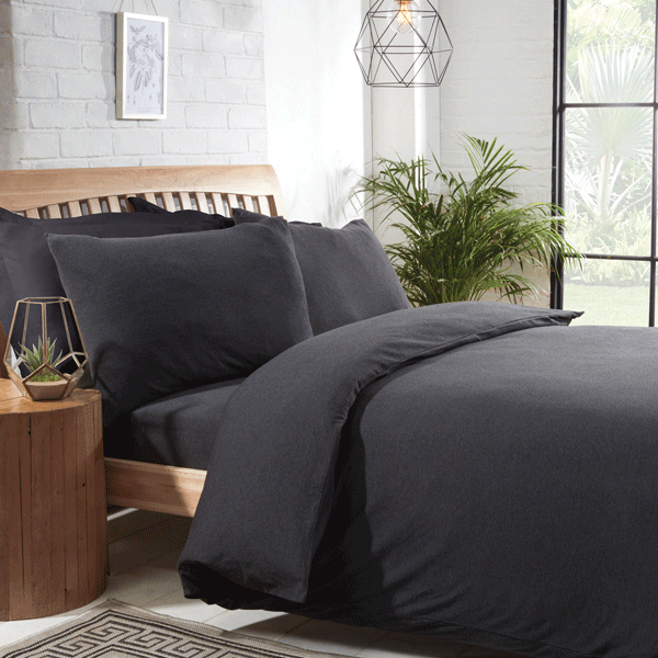 Cambridge House Jersey Fitted Combo Set - Charcoal