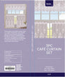 Cafe Curtain Set, Lily- 3pk