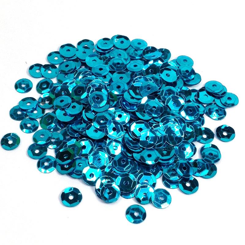 Arbee Sequins, Aqua Cup- 6mm