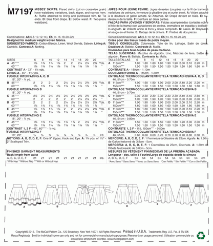 McCall's Pattern M7197 A5 (6-8-10-12-14)