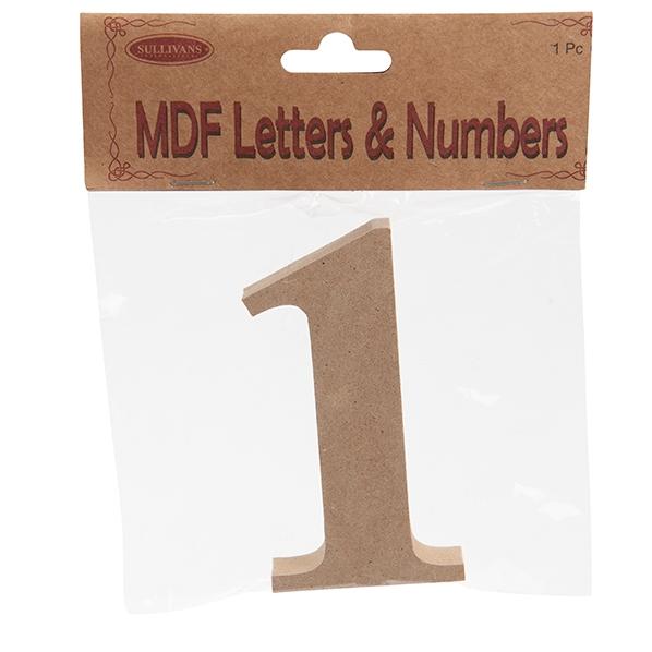 MDF Number 1- 10.5 x 1.5cm