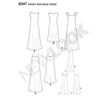 Newlook Pattern 6287 Misses' Pull on Skirt in Four Lengths