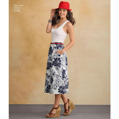 Newlook Pattern 6106 Misses' Skirts