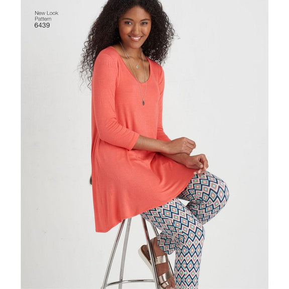 Newlook Pattern 6439 Misses' Knit Tunics with Leggings – Lincraft New  Zealand