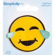 Simplicity Iron On Applique, Crying Smiley