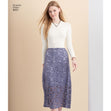 Simplicity Pattern 8421 Women's Skirts in Three lengths with Hem Variations
