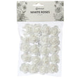 White Craft Roses- 20pk
